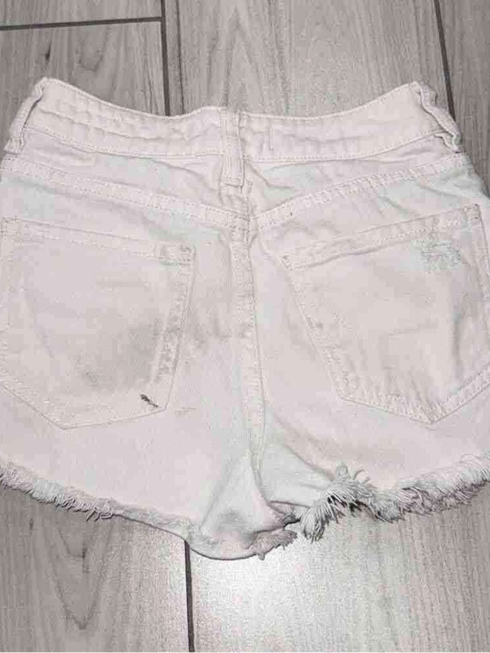 PacSun Light Pink Distressed Denim Shorts - Picture 2 of 5